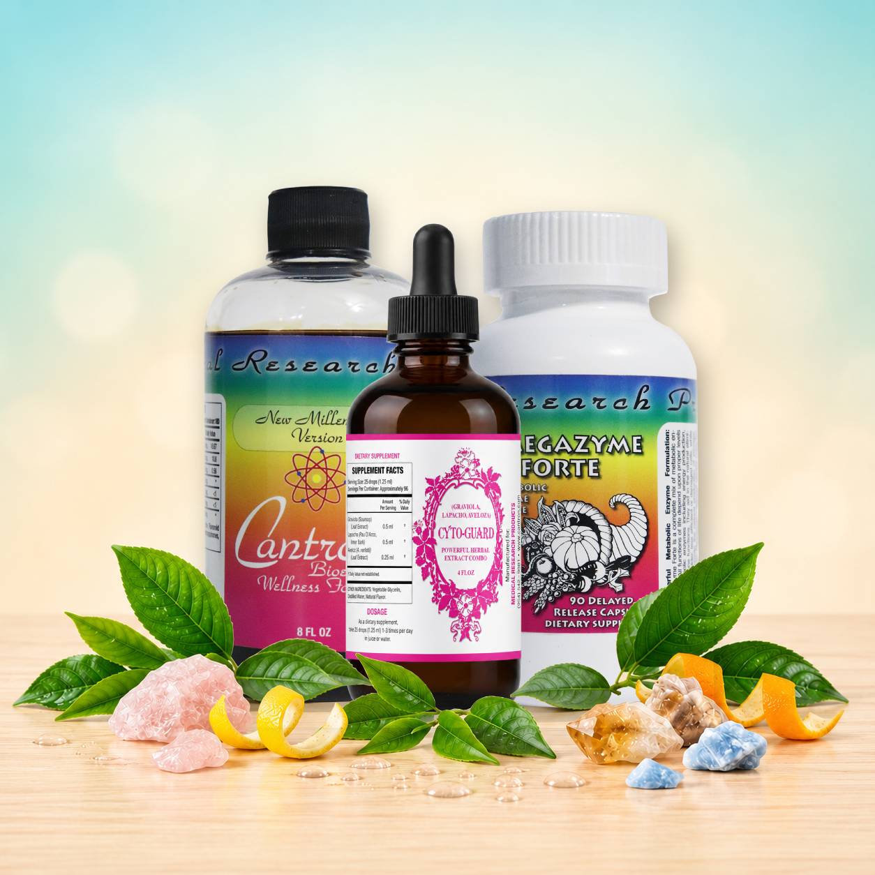 Cantron® Total Wellness Bundle (Cantron Oral Liquid | Cyto-Guard | Megazyme Forte)
