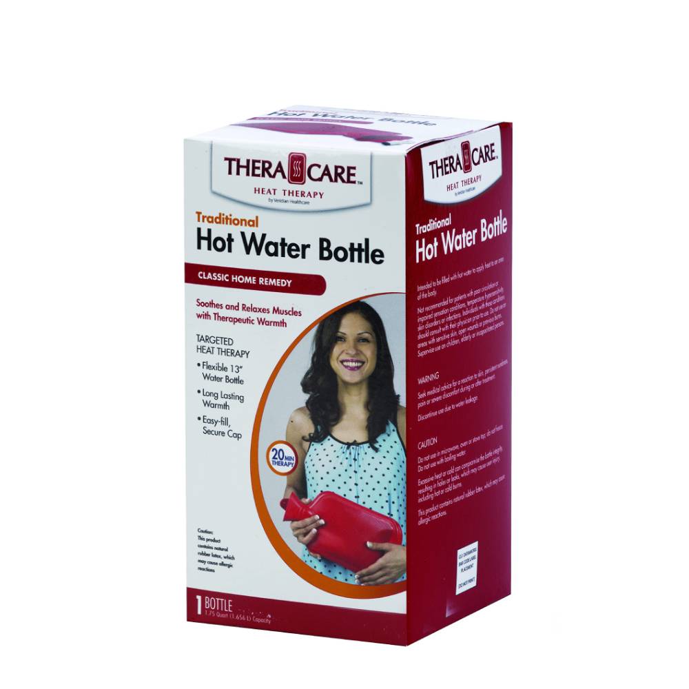 Thera-Care hot water bottle packaging on a white background