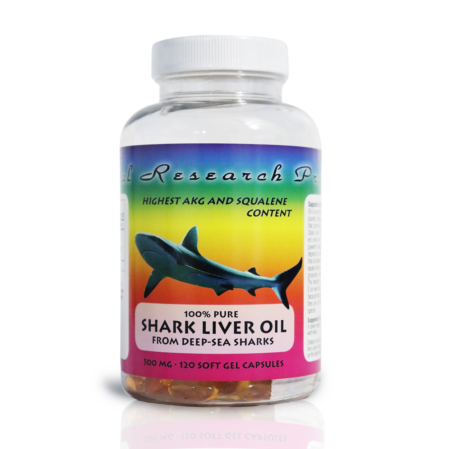 Shark Liver Oil Compound, 500 mg Soft Gel Capsules