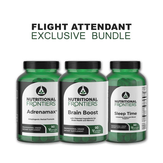 The Flight Attendant Exclusive Bundle ✈️ (Brain Boost, Adrenamax & Sleep Time)